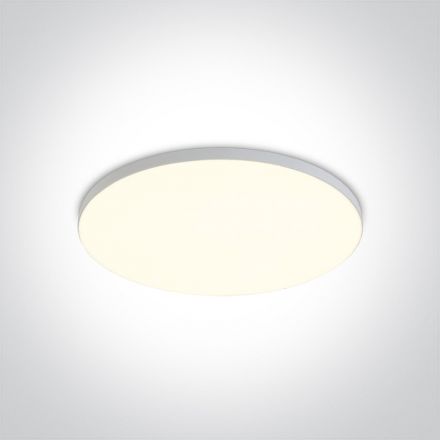 Στρογγυλό Χωνευτό LED Panel 14W 4000K Αλουμίνιο Λευκό IP20 230V