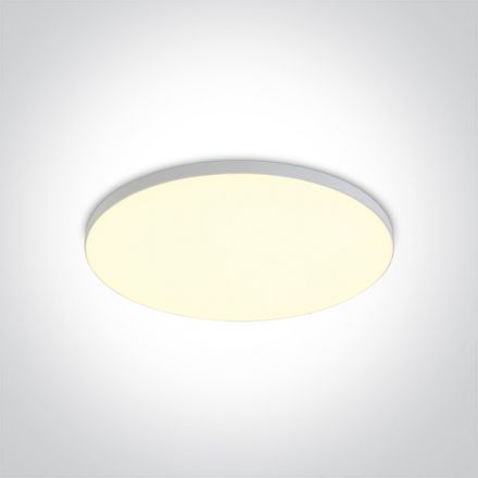 Στρογγυλό Χωνευτό LED Panel 14W 3000K Αλουμίνιο Λευκό IP20 230V
