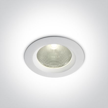 Χωνευτό COB LED Spot 15W 4000K 60° Die Cast Λευκό IP20 230V