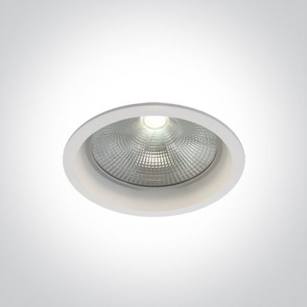 Χωνευτό COB LED Spot 15W 3000K Die Cast Λευκό IP20 230V