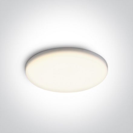 Στρογγυλό Χωνευτό LED Spot 15W SMD 4000K 120° Frameless Die Cast Λευκό IP65 230V