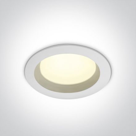Στρογγυλό Χωνευτό LED Spot 18W SMD 4000K 90° Die Cast Λευκό IP54 230V