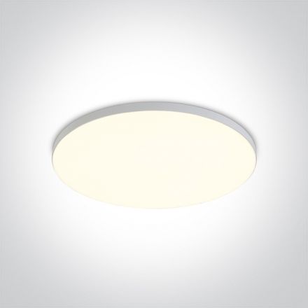 Στρογγυλό Χωνευτό LED Panel 20W 4000K Αλουμίνιο Λευκό IP20 230V