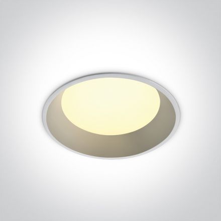 Στρογγυλό Χωνευτό LED Spot 20W SMD 3000K 100° Die Cast Λευκό IP54 230V Dark Light