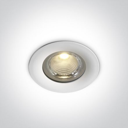 Στρογγυλό Χωνευτό LED Spot 20W COB 4000K 60° Die Cast Λευκό IP65 230V