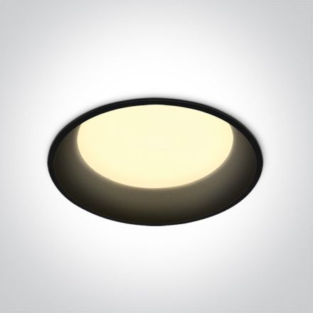 Στρογγυλό Χωνευτό LED Spot 22W SMD 4000K 100° Die Cast Μαύρο IP20 230V Dark Light