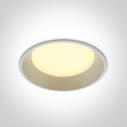 Στρογγυλό Χωνευτό LED Spot 22W SMD 3000K 100° Die Cast Λευκό IP20 230V Dark Light