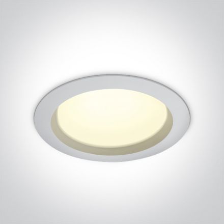 Στρογγυλό Χωνευτό LED Spot 25W SMD 4000K 90° Die Cast Λευκό IP54 230V