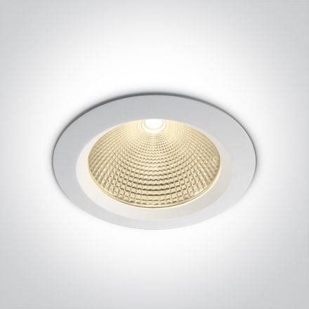 Χωνευτό COB LED Spot 30W 3000K 60° Die Cast Λευκό IP20 230V