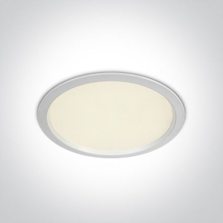 Στρογγυλό Χωνευτό LED Panel 30W 4000K Die Cast Λευκό IP44 230V