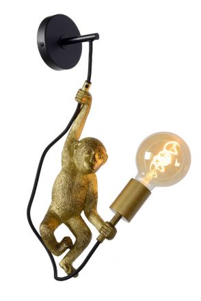 EXTRAVAGANZA CHIMP - Επίτοιχο Φωτιστικό - 1xE27 - Black