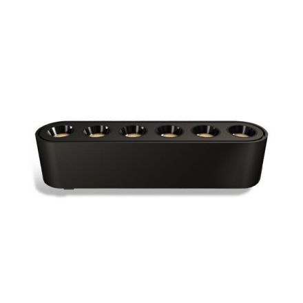 Φωτιστικό Μαύρο Μαγνητικής Ράγας Ultra Slim 12W 3CCT 100⁰