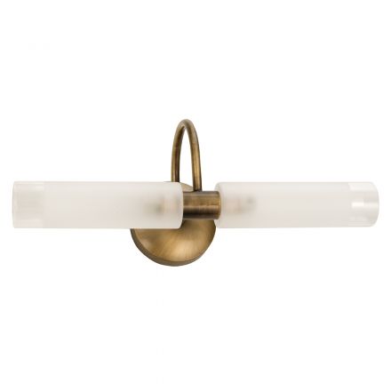 InLight Επιτοίχιο Φωτιστικό LED 2XG9 Οξυντέ Μέταλλο-Αμμοβολή Γυαλί D:31,5cm (1041-Οξυντέ)