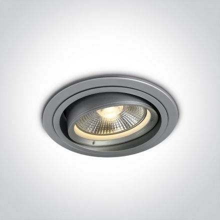 Χωνευτό Spot LED G53 R111 Αλουμίνιο Γκρι IP20 100-240V