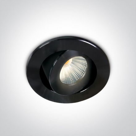Χωνευτό LED Spot 1W/2W 3000K 40° Αλουμίνιο Μαύρο