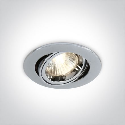 Χωνευτό LED Spot GU4 MR11 12V Αλουμίνιο Chrome