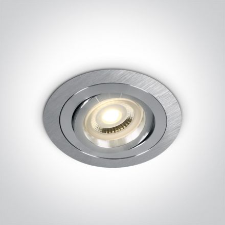 Χωνευτό LED Spot GU10 MR16 Dual Ring 100-240V Αλουμίνιο