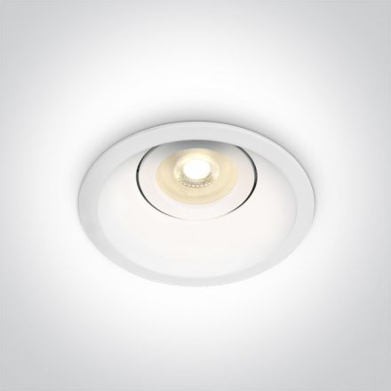 Χωνευτό LED Spot GU10 MR16 100-240V Αλουμίνιο Λευκό Dark Light 11105DT