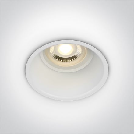 Χωνευτό LED Spot GU10 MR16 100-240V Αλουμίνιο Λευκό Dark Light 11105TG