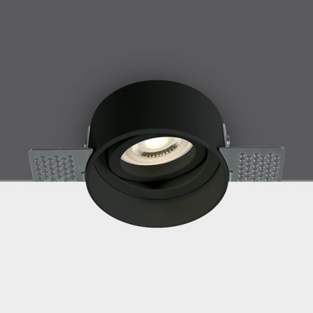One Light Trimless LED Spot GU10 MR16 100-240V Αλουμίνιο Μαύρο Dark Light