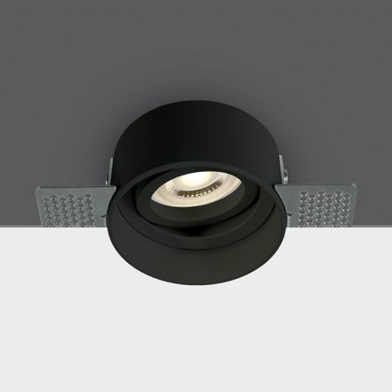 Trimless LED Spot GU10 MR16 100-240V Αλουμίνιο Μαύρο Dark Light