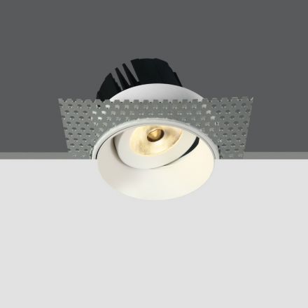Χωνευτό Spot COB LED 7W 3000K 38° Trimless Αλουμίνιο IP20