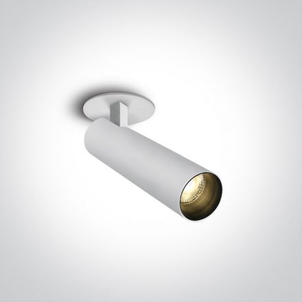 Χωνευτό Spot COB LED 12W 3000K 36° Αλουμίνιο Λευκό IP20 Dark Light