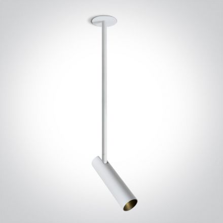 Spot COB LED 12W 3000K 36° Αλουμίνιο Λευκό IP20 Dark Light