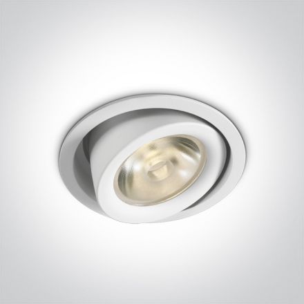 Χωνευτό LED Spot 26W COB 3000K 36° Die Cast Λευκό