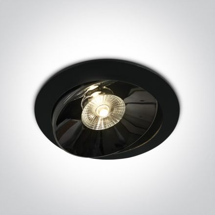 Χωνευτό LED Spot 30W COB Ρυθμιζόμενο 3000K 30° Die Cast Μαύρο IP20 230V Dark Light
