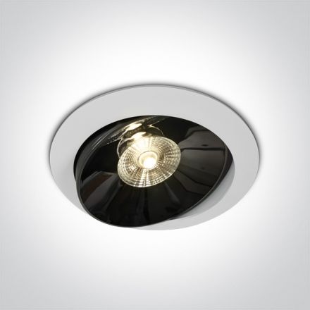 Χωνευτό LED Spot 30W COB Ρυθμιζόμενο 3000K 30° Die Cast Λευκό IP20 230V Dark Light