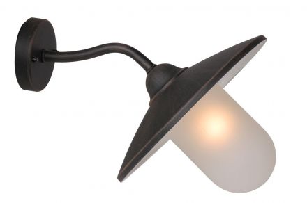 ARUBA - Επίτοιχο Φωτιστικό Outdoor - Ø 30 cm - 1xE27 - IP44 - Rust Brown
