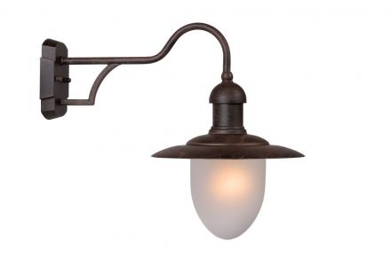 ARUBA - Επίτοιχο Φωτιστικό Outdoor - Ø 25 cm - 1xE27 - IP44 - Rust Brown