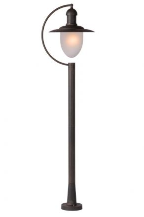 ARUBA - Lamp post Outdoor - 1xE27 - IP44 - Rust Brown