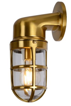 DUDLEY - Επίτοιχο Φωτιστικό Outdoor - 1xE27 - IP44 - Matt Gold / Brass