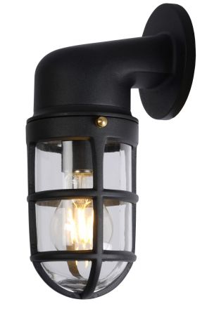 DUDLEY - Επίτοιχο Φωτιστικό Outdoor - 1xE27 - IP44 - Black