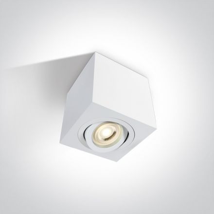 One Light Σποτ LED GU10 MR16 Αλουμίνιο 100-240V Λευκό