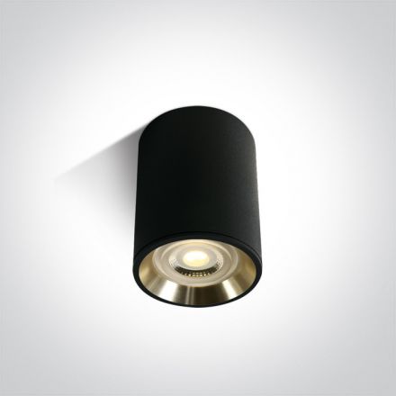One Light Σποτ LED GU10 MR16 Αλουμίνιο Μαύρο/Χρυσό 100-240V Dark Light