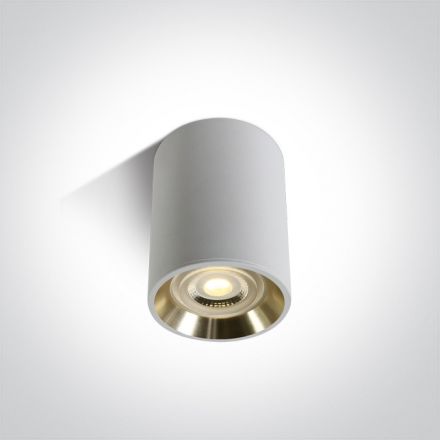 One Light Σποτ LED GU10 MR16 Αλουμίνιο Λευκό/Χρυσό 100-240V Dark Light