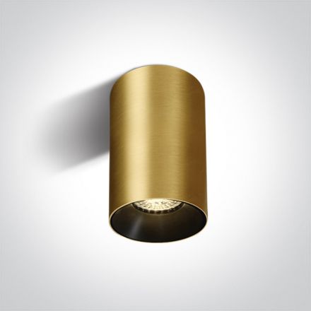 One Light Spot LED GU10 MR16 Αλουμίνιο Brushed Brass Χωρίς Reflector 100-240V Dark Light