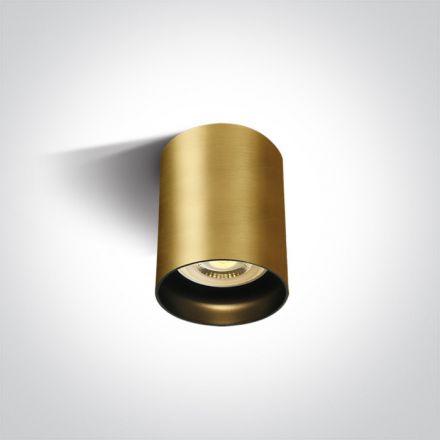 One Light Στρογγυλό Spot LED GU10 MR16 Αλουμίνιο Brushed Brass Χωρίς Reflector 100-240V Dark Light
