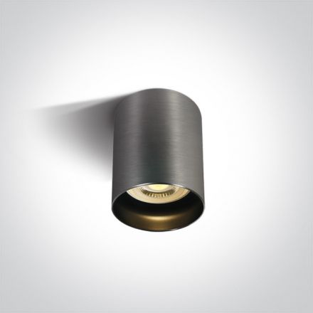 One Light Στρογγυλό Spot LED GU10 MR16 Αλουμίνιο Metal Grey Χωρίς Reflector 100-240V Dark Light