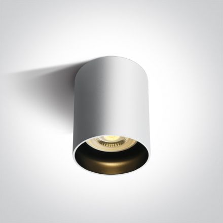 One Light Στρογγυλό Spot LED GU10 MR16 Αλουμίνιο Λευκό Χωρίς Reflector 100-240V Dark Light