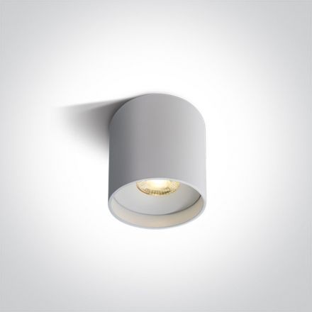 One Light Spot Οροφής LED 8W 3000K Die Cast Λευκό 230V