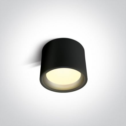 One Light Spot Οροφής SMD LED 15W 3000K Αλουμίνιο 230V Μαύρο