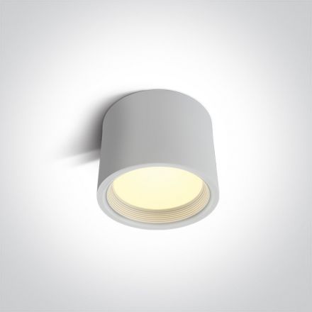 One Light Spot Οροφής SMD LED 15W 3000K Αλουμίνιο 230V Λευκό
