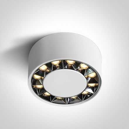 One Light Spot Οροφής SMD LED 20W 3000K 38° Αλουμίνιο Λευκό 230V Dark Light