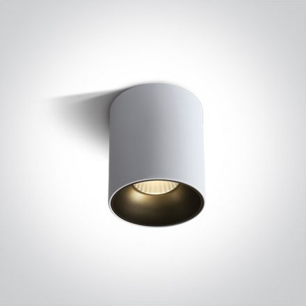 One Light Spot Οροφής COB LED 20W 3000K 45° Die Cast Λευκό 230V Dark Light