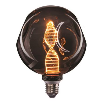 Λάμπα LED G125 4W 1800K Dented Dna Smoky Dimmable