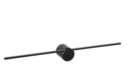 MIZAR - Επίτοιχο Φωτιστικό Bathroom - LED - 1x6W 2700K - IP44 - Black